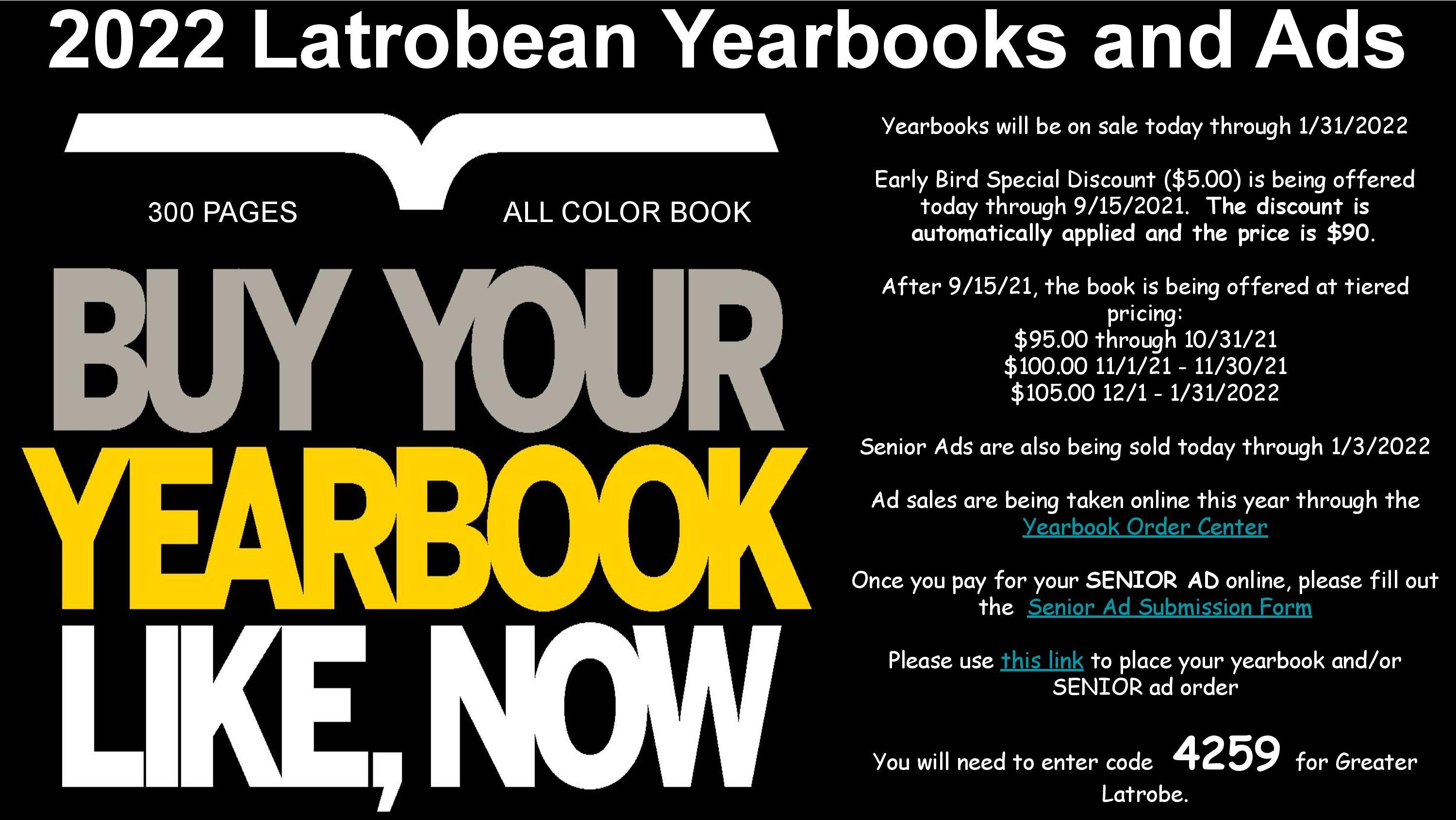Yearbook Sales and Ads